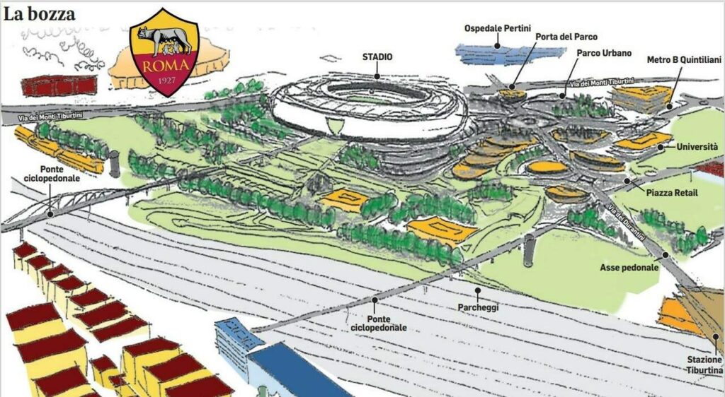 ROMA: NUOVO STADIO A PIETRALATA