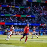 Morata in gol durante Spagna Croazia