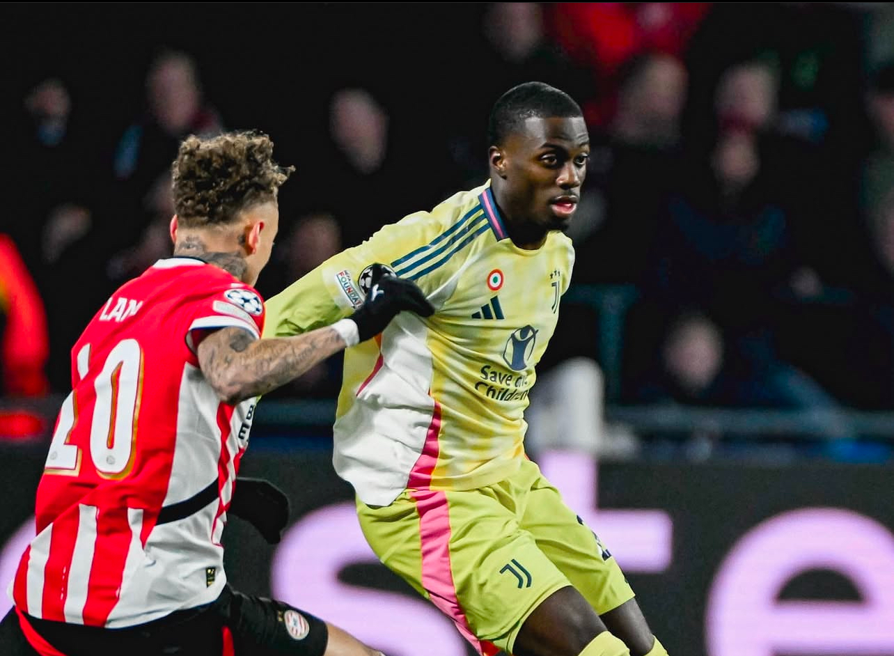 Timothy Weah, Psv-Juventus 19/2/2025