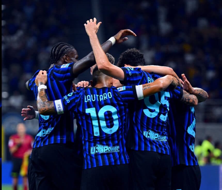Inter-Torino 5-0 festeggiamenti