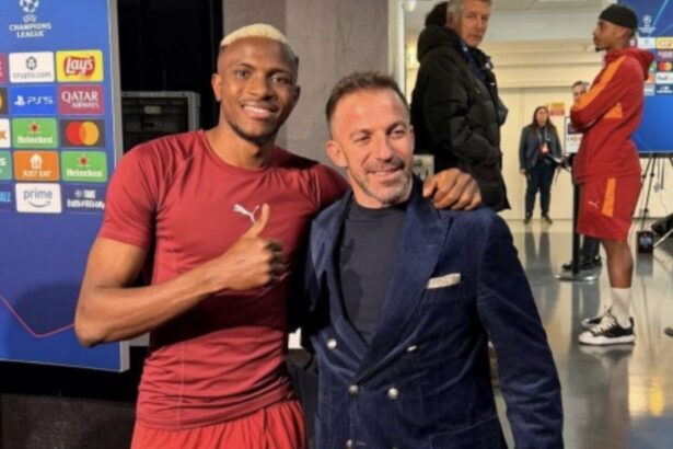 Osimhen e Alessandro Del Piero