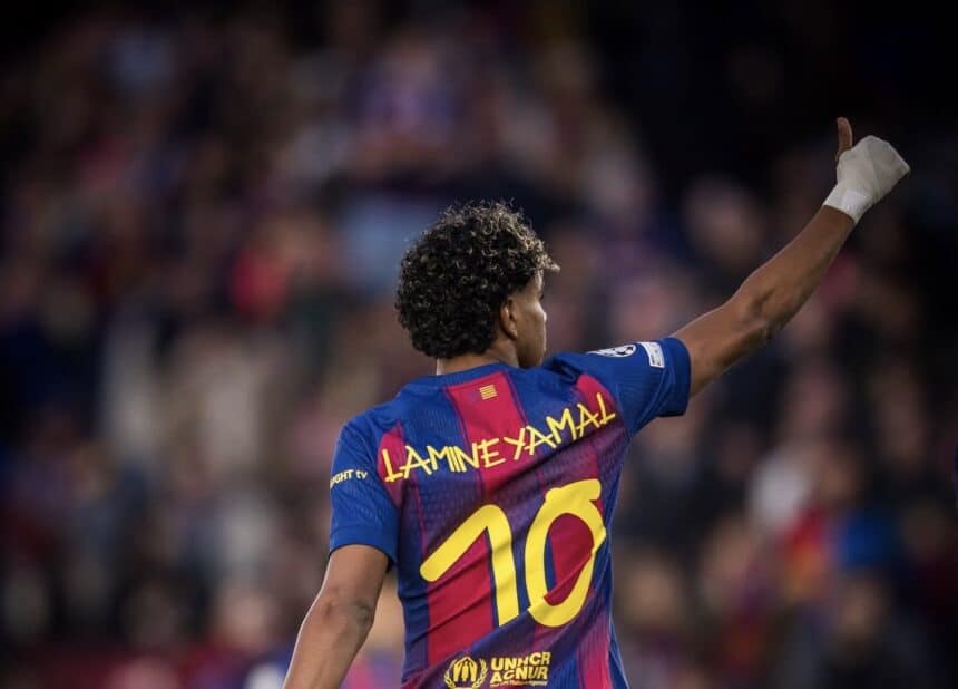 Lamine Yamal, Barcellona-Newcastle