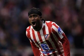 Ademola LookmanAdemola Lookman Atletico Madrid-Barcellona 14/4/2026 Uefa Ucl