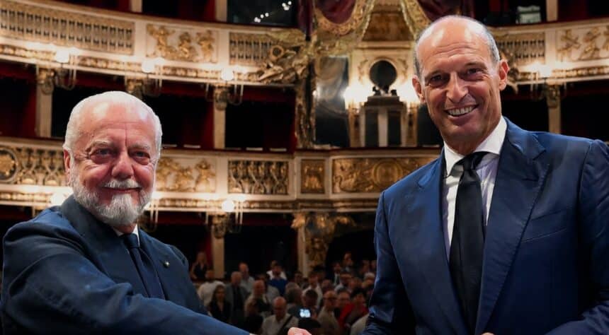 Massimiliano Allegri e Aurelio De Laurentiis