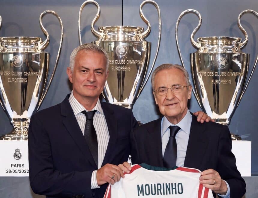 Mourinho e Perez Real Madrid,
